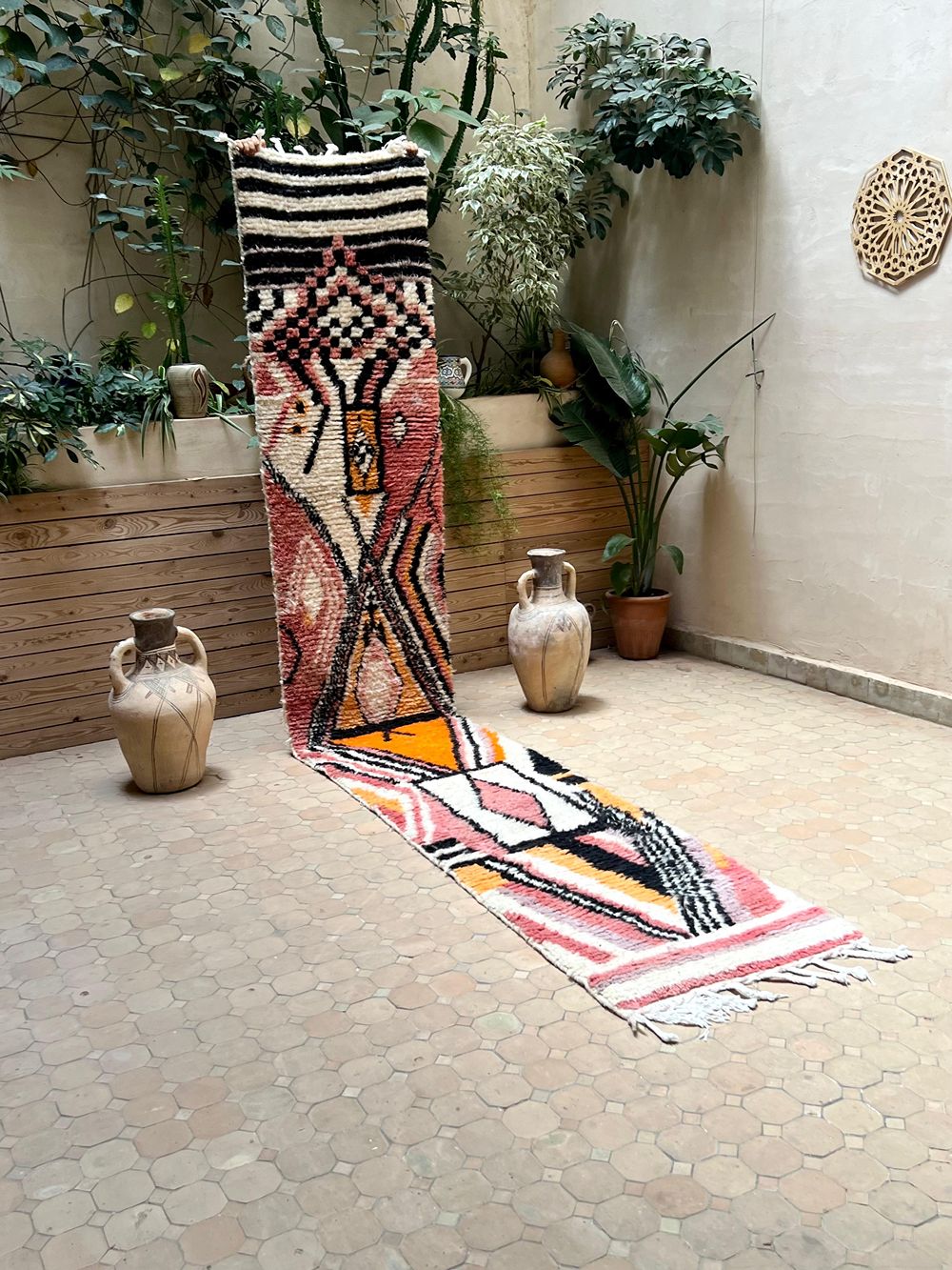 Moroccan Boujaad Runner 390x65cm