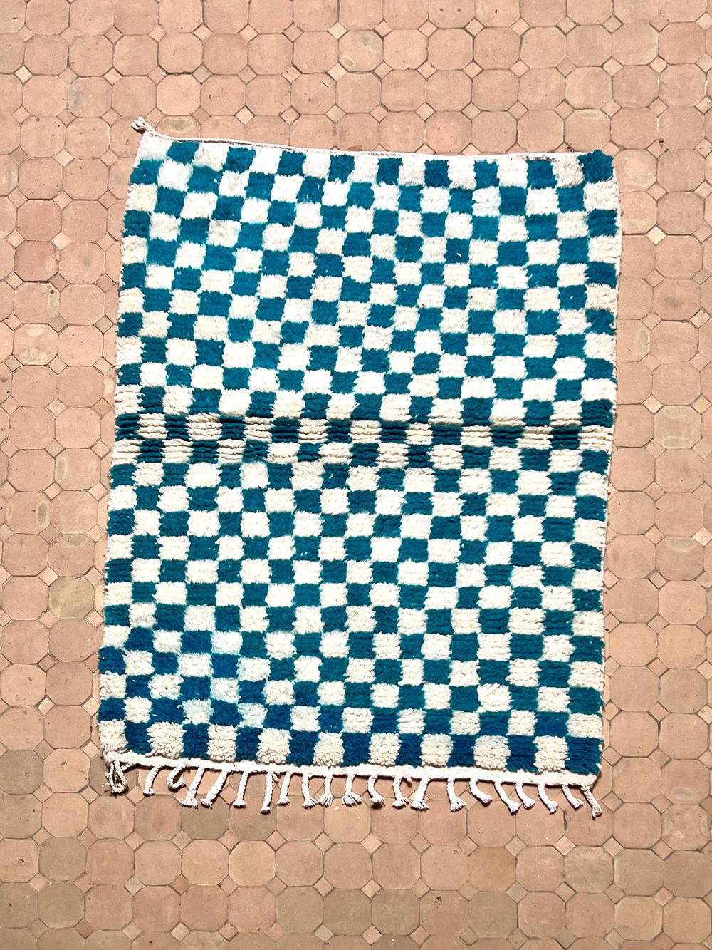 Moroccan Checkered Rug 145x105cm