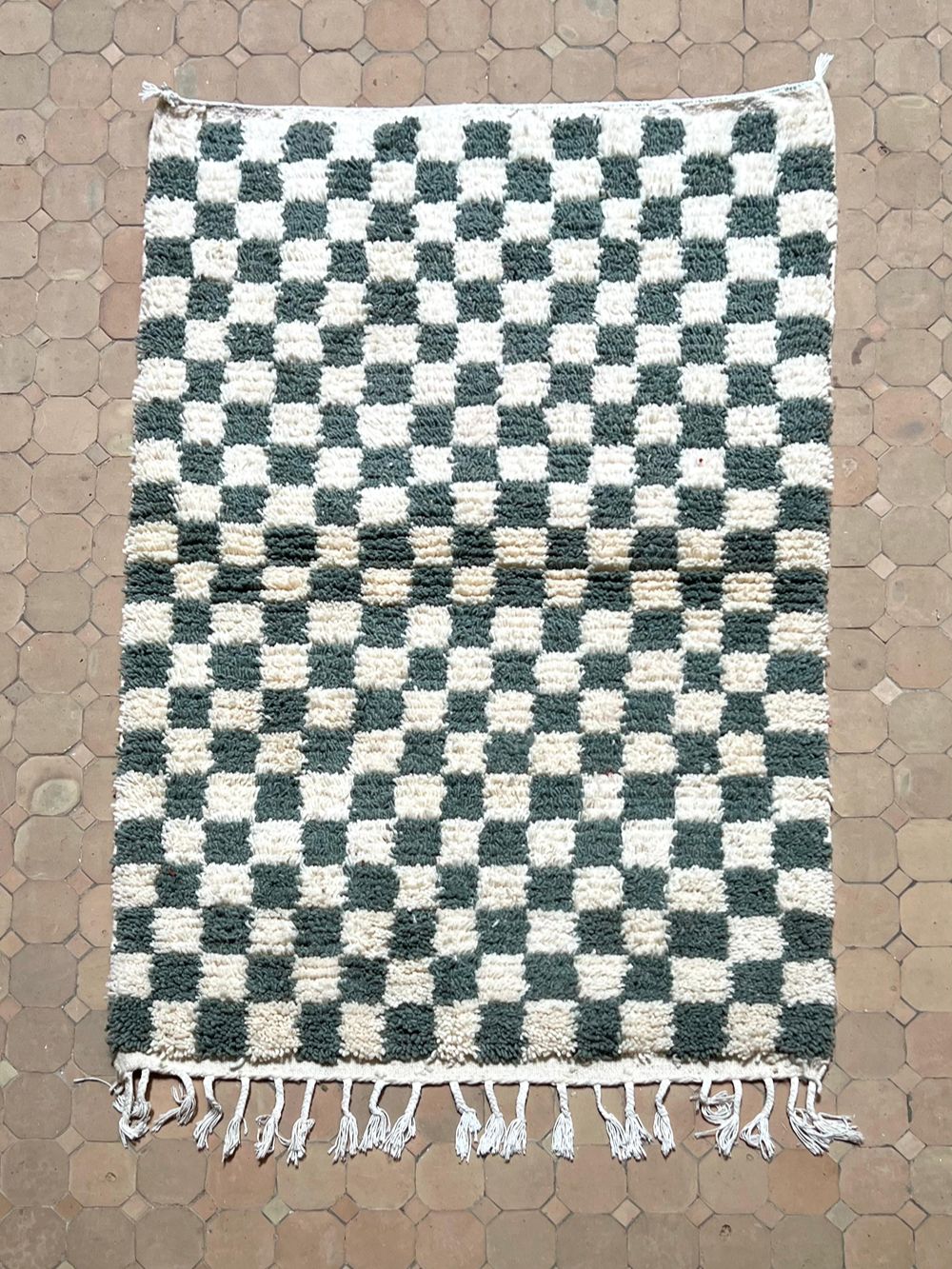Moroccan Checkered Rug 155x105cm