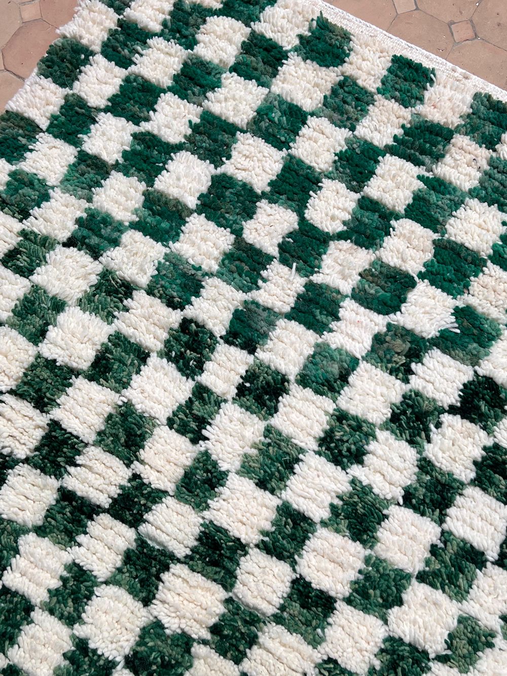 Marokkolainen ruudullinen matto 155x105cm