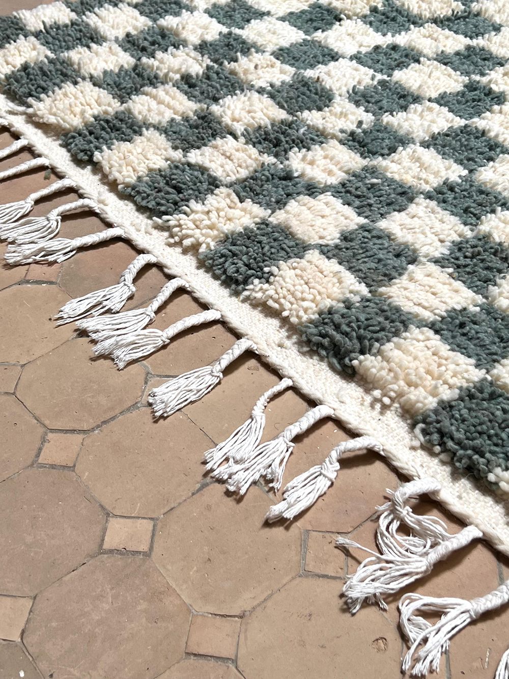 Moroccan Checkered Rug 155x105cm