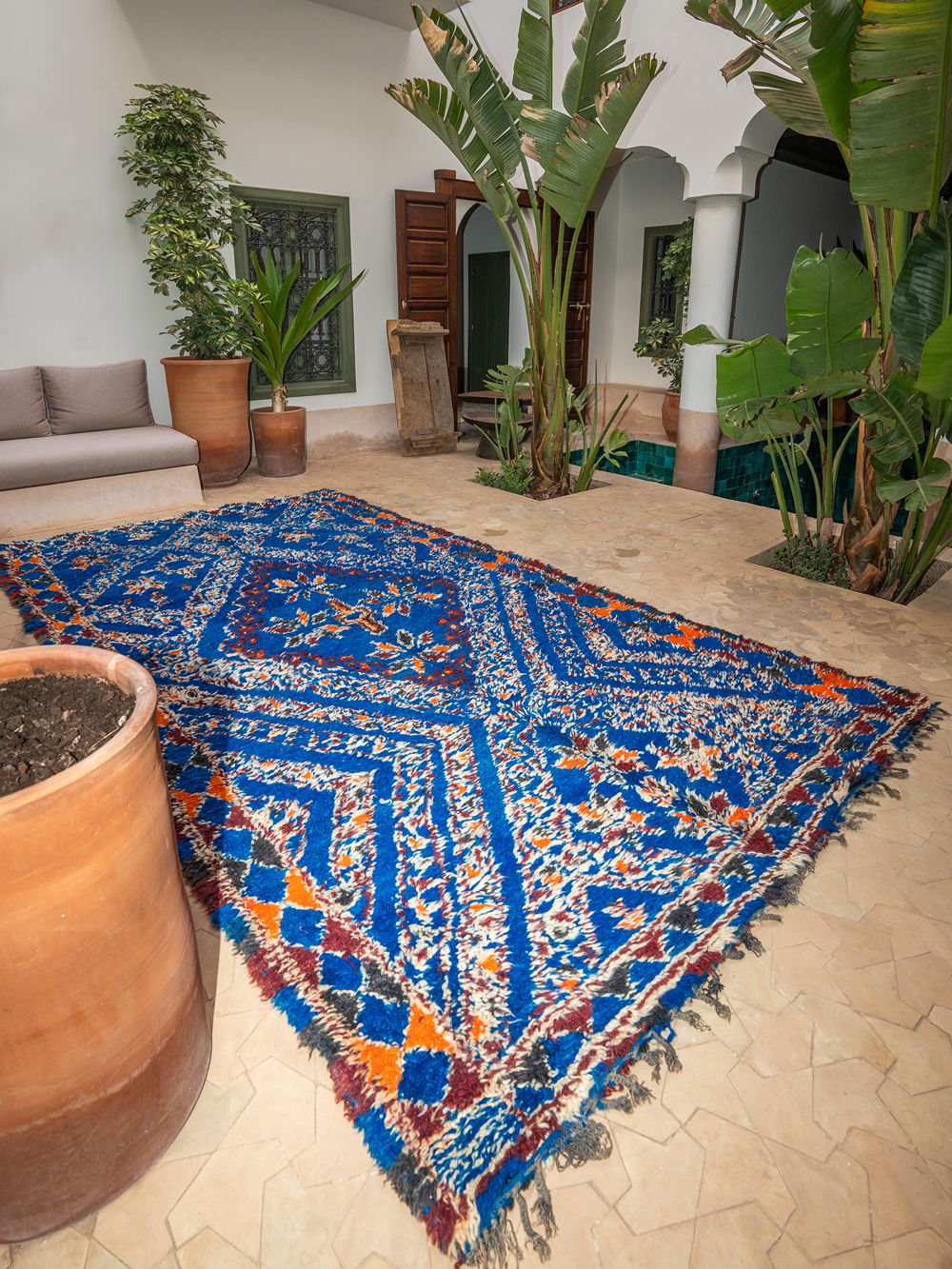 Moroccan Vintage Beni M'Guild Rug 345x190cm