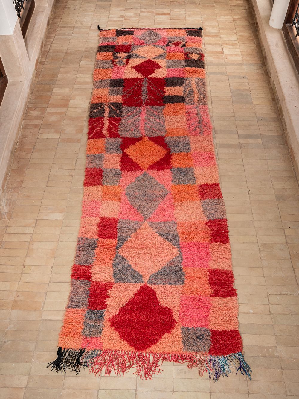 Moroccan Vintage Boujaad Runner Rug 290x80cm