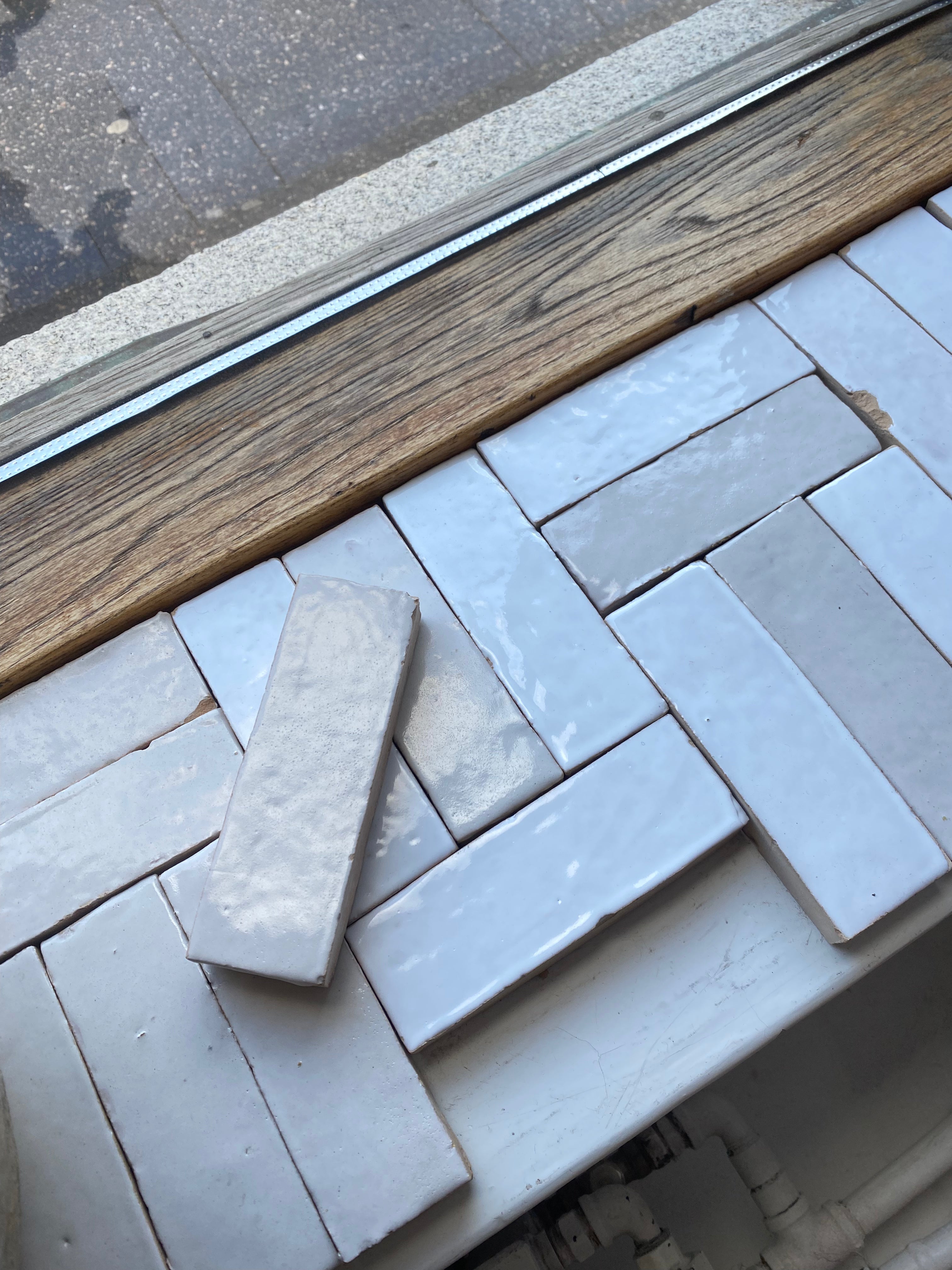 Moroccan Bejmat Tiles: Natural white / m²