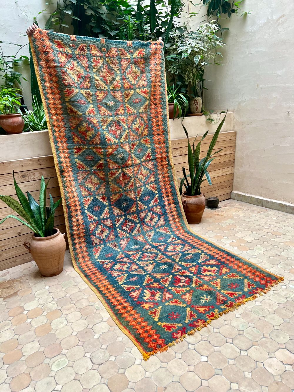 Marokkolainen vintage Taznakht matto 300x130cm