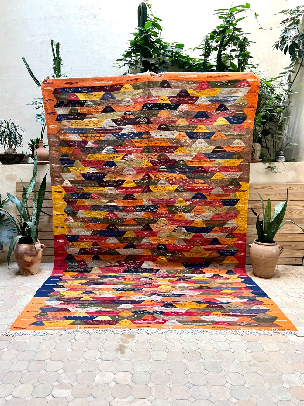 Marokkolainen nukaton matto 300x195cm