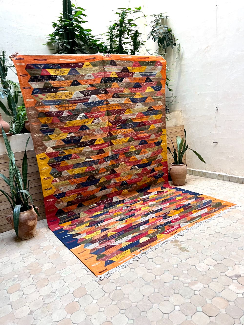 Marokkolainen nukaton matto 300x195cm