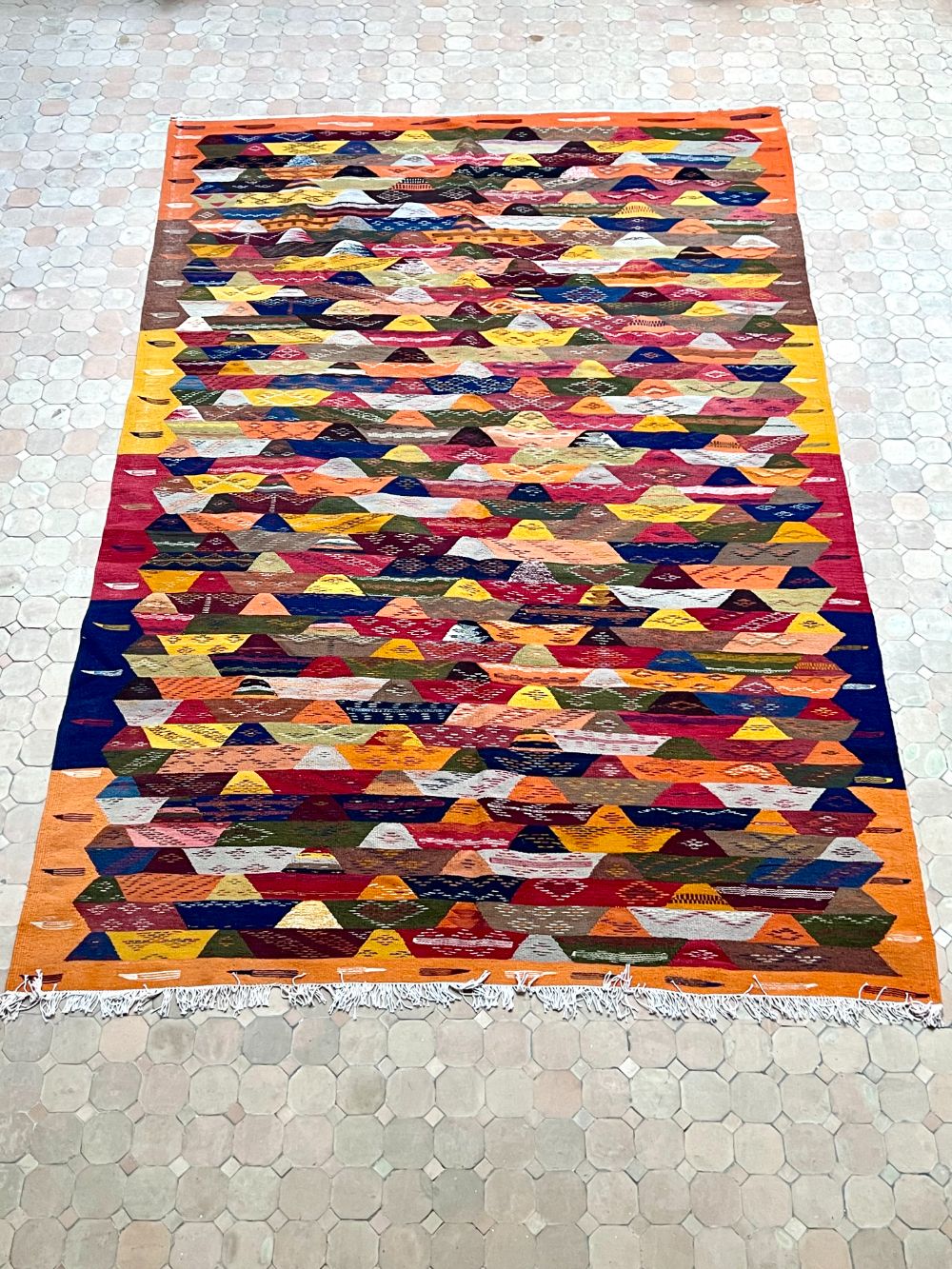 Marokkolainen nukaton matto 300x195cm