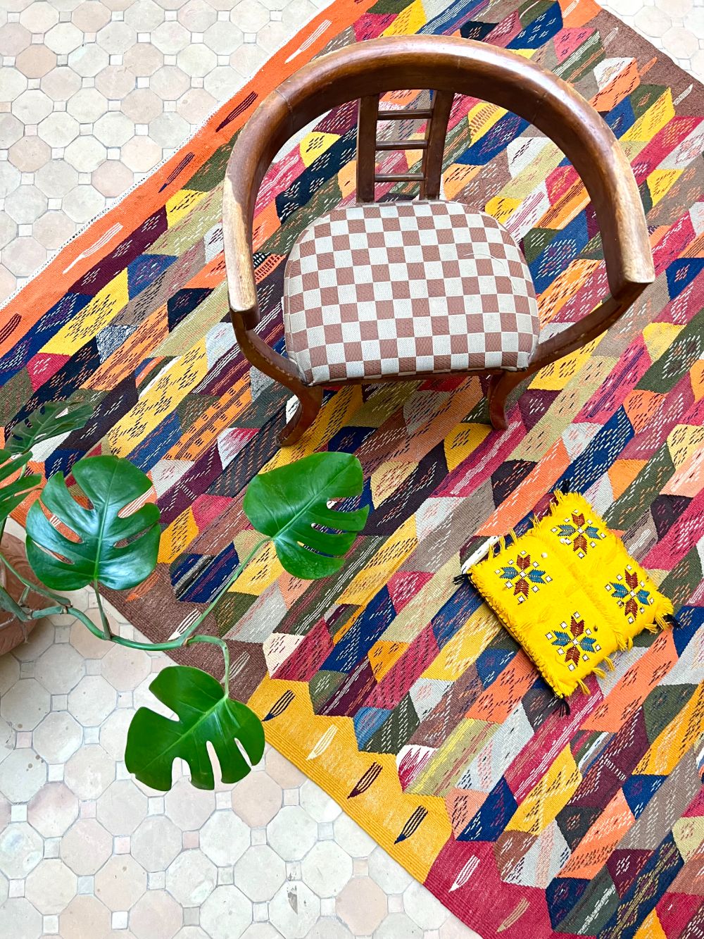 Marokkolainen nukaton matto 300x195cm