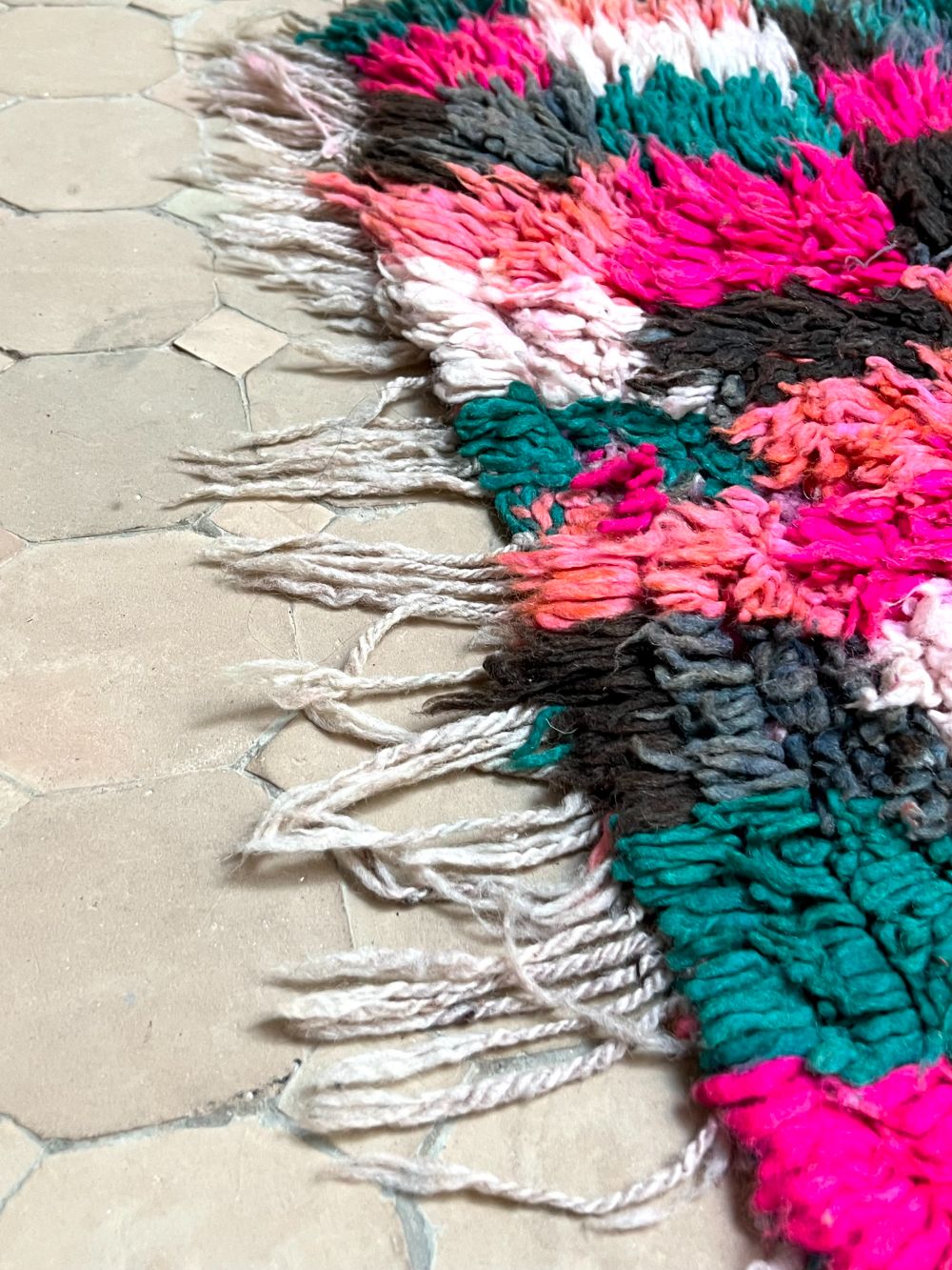 Moroccan Vintage Boujaad Rug 220x70cm