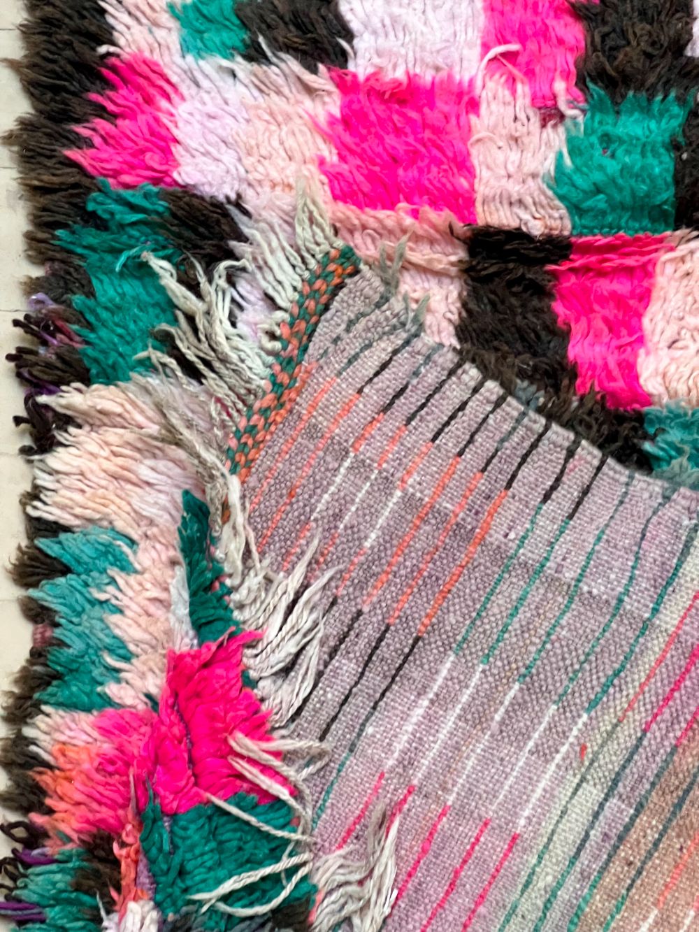 Moroccan Vintage Boujaad Rug 220x70cm