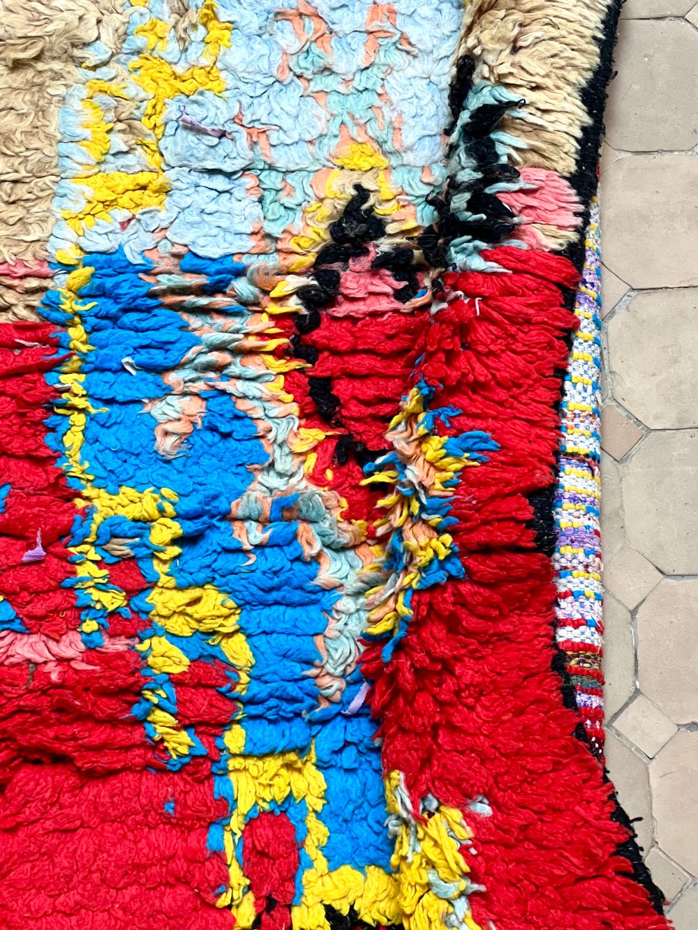 Moroccan Vintage Boujaad runner Rug 290x80cm