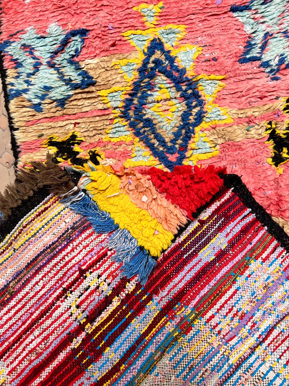 Moroccan Vintage Boujaad runner Rug 290x80cm