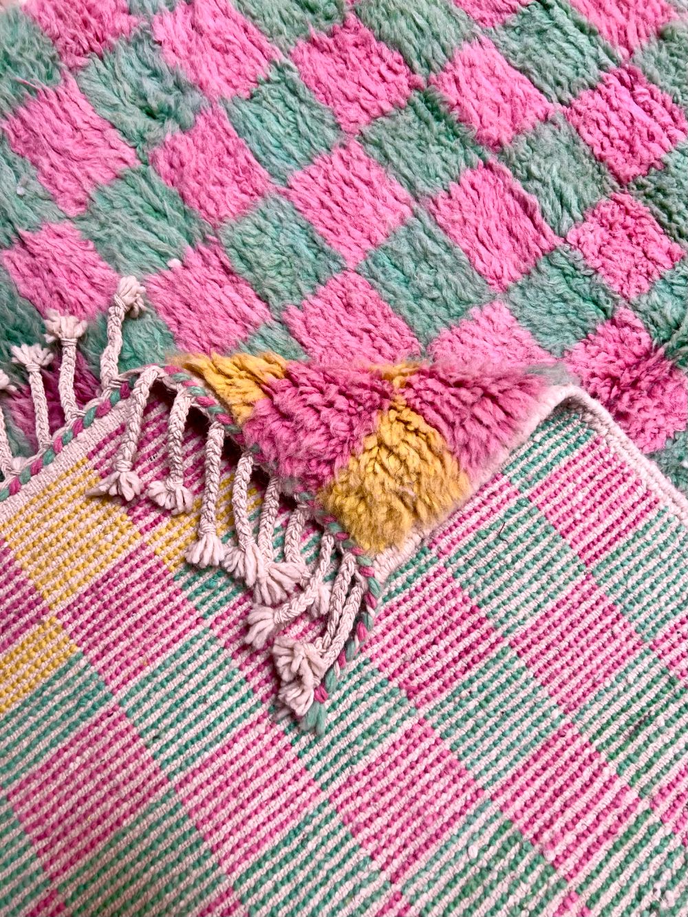 Marokkolainen ruudullinen matto 270x150cm