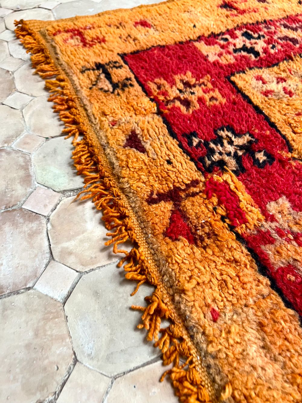 Marokkolainen vintage Boujaad matto 450x165cm