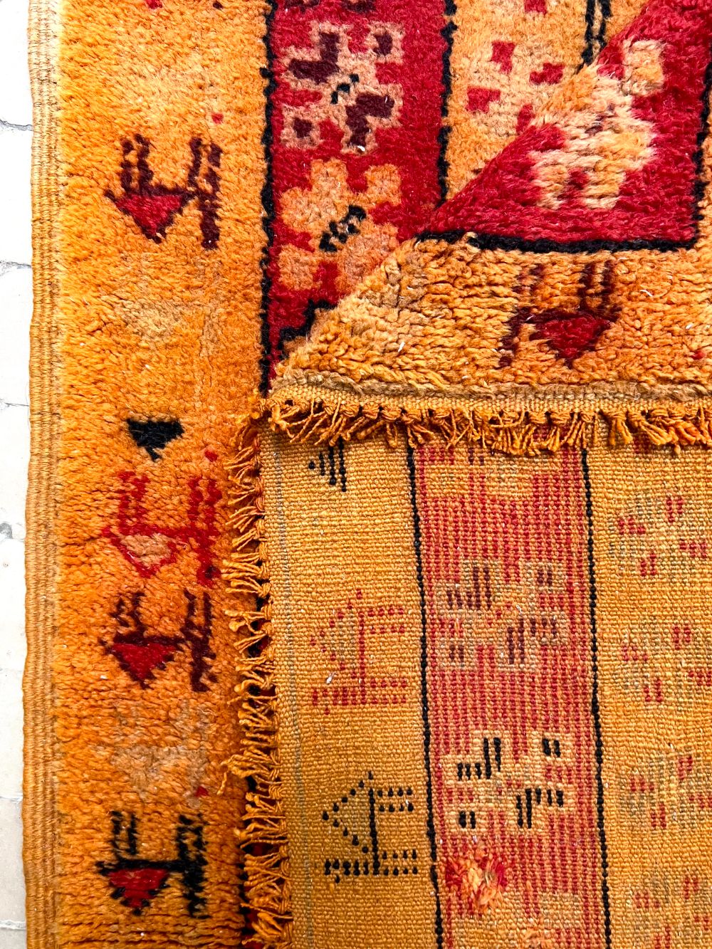 Marokkolainen vintage Boujaad matto 450x165cm