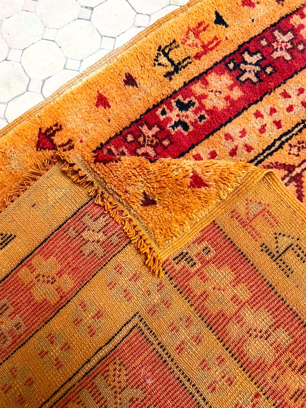 Moroccan Vintage Boujaad Rug 450x165cm