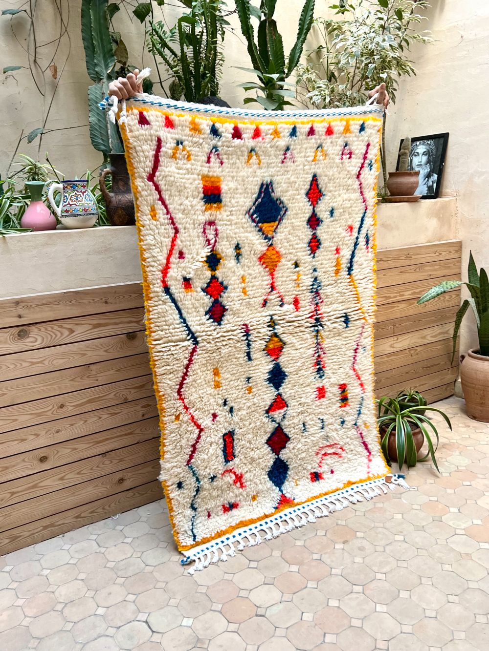 Marokkolainen Azilal-matto 155x100cm