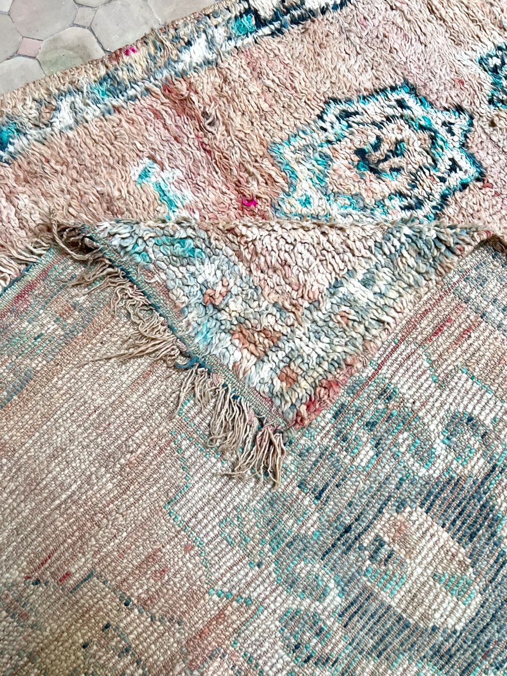 Moroccan Vintage Boujaad Rug 235x165cm