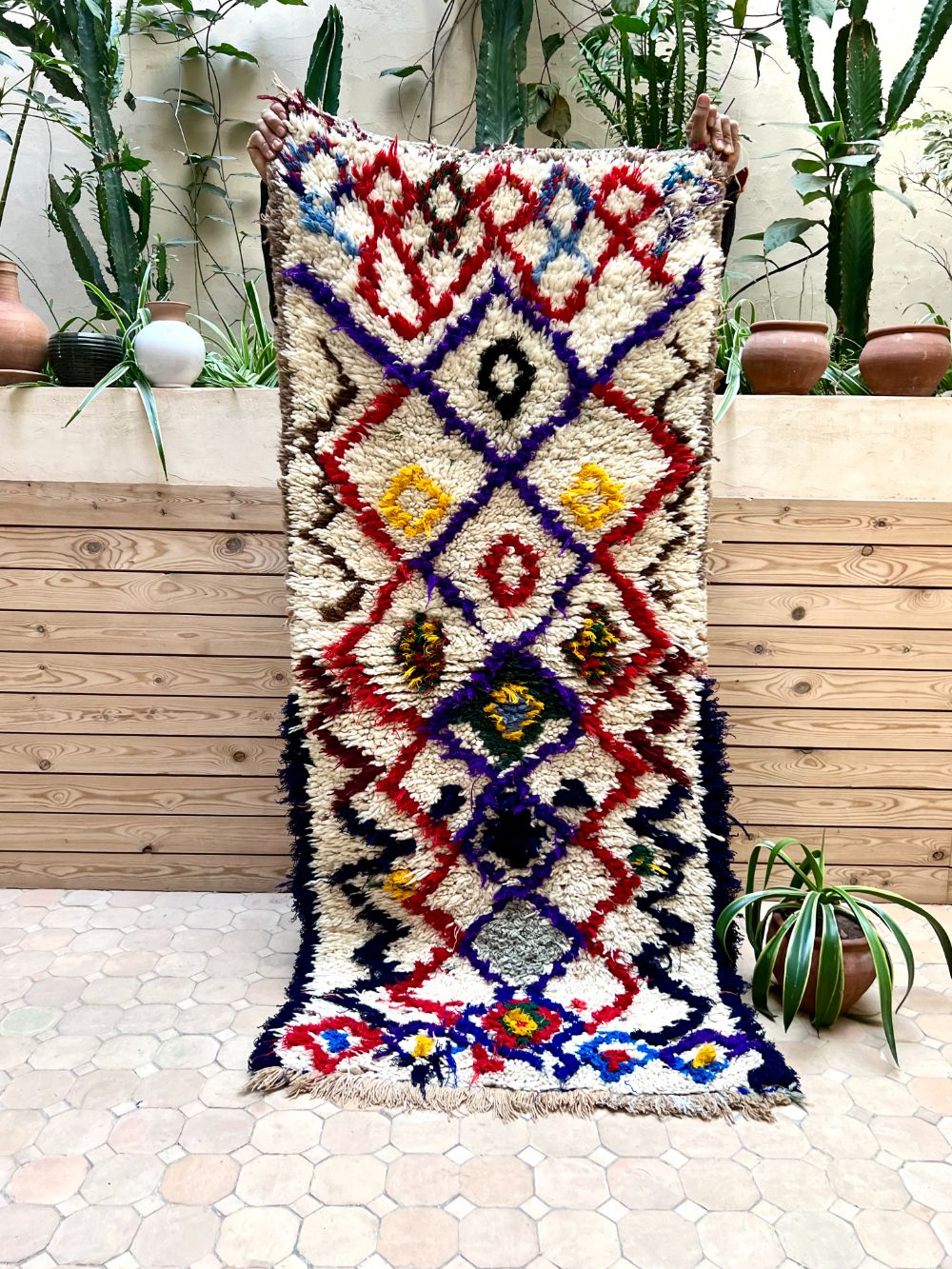 Marokkolainen vintage Azilal-matto 175x75cm