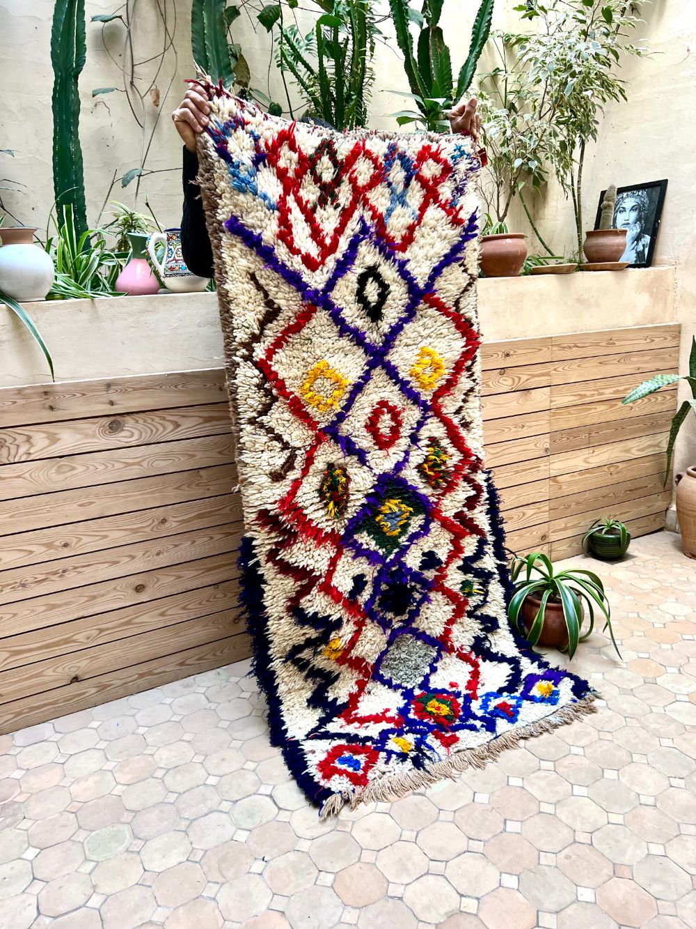 Marokkolainen vintage Azilal-matto 175x75cm