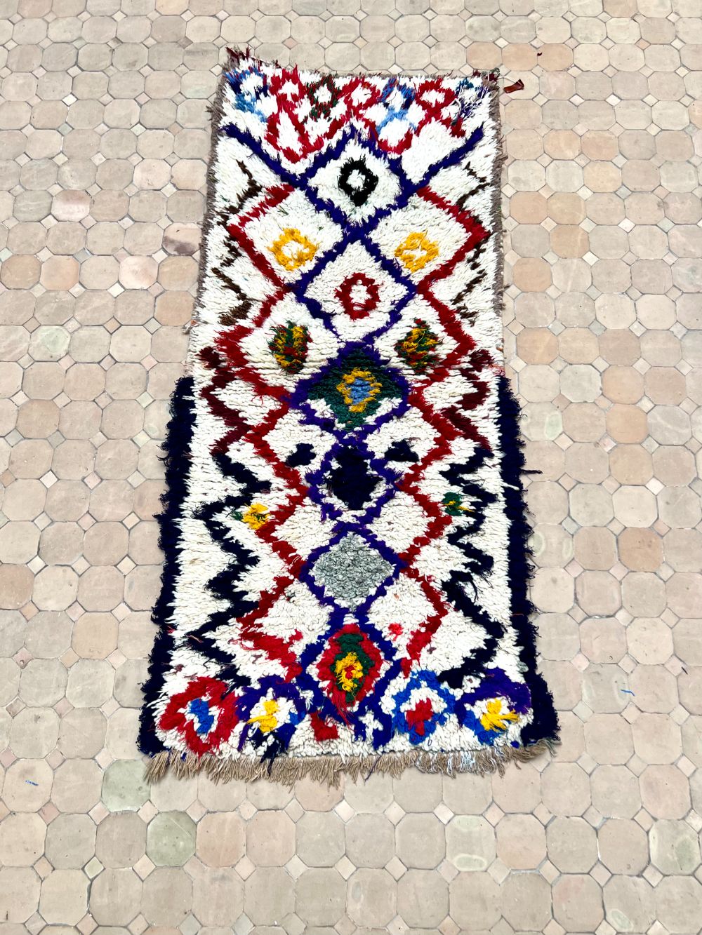 Marokkolainen vintage Azilal-matto 175x75cm