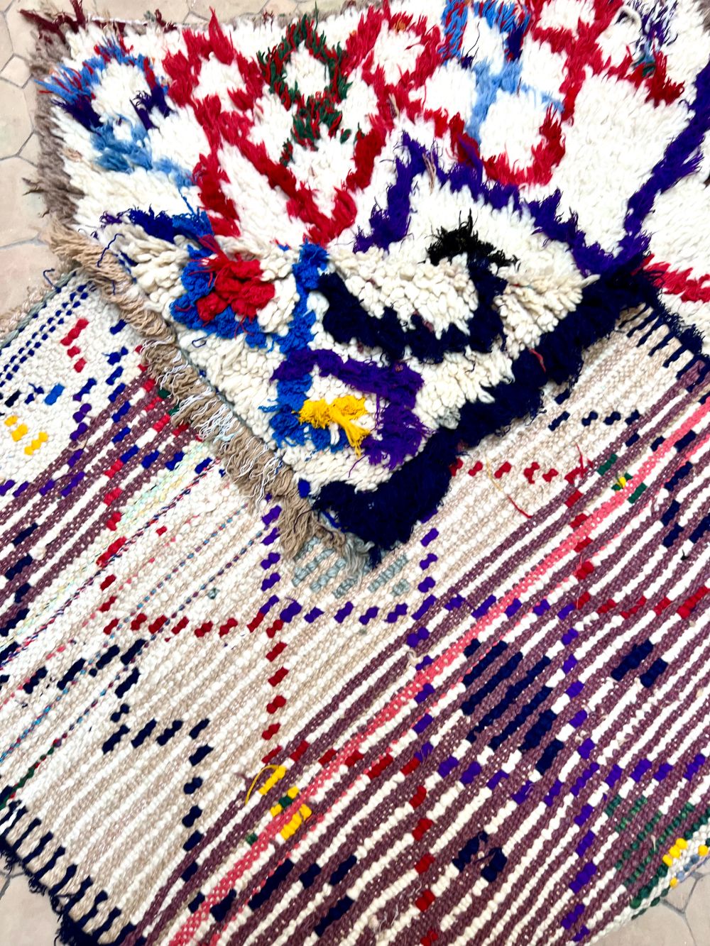 Marokkolainen vintage Azilal-matto 175x75cm