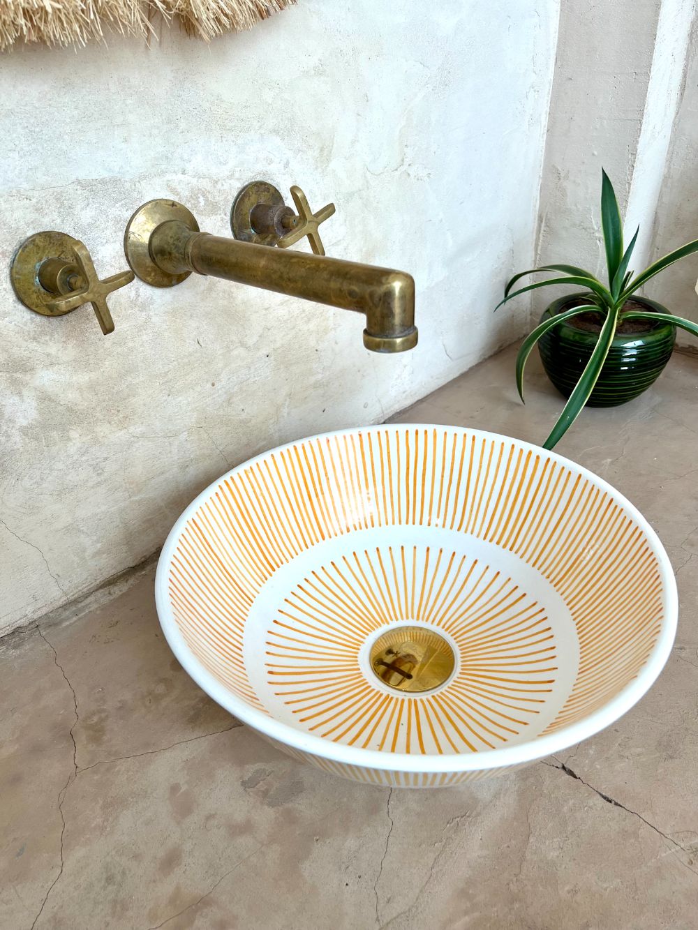 Moroccan Washbasin sink Beam ⌀40cm