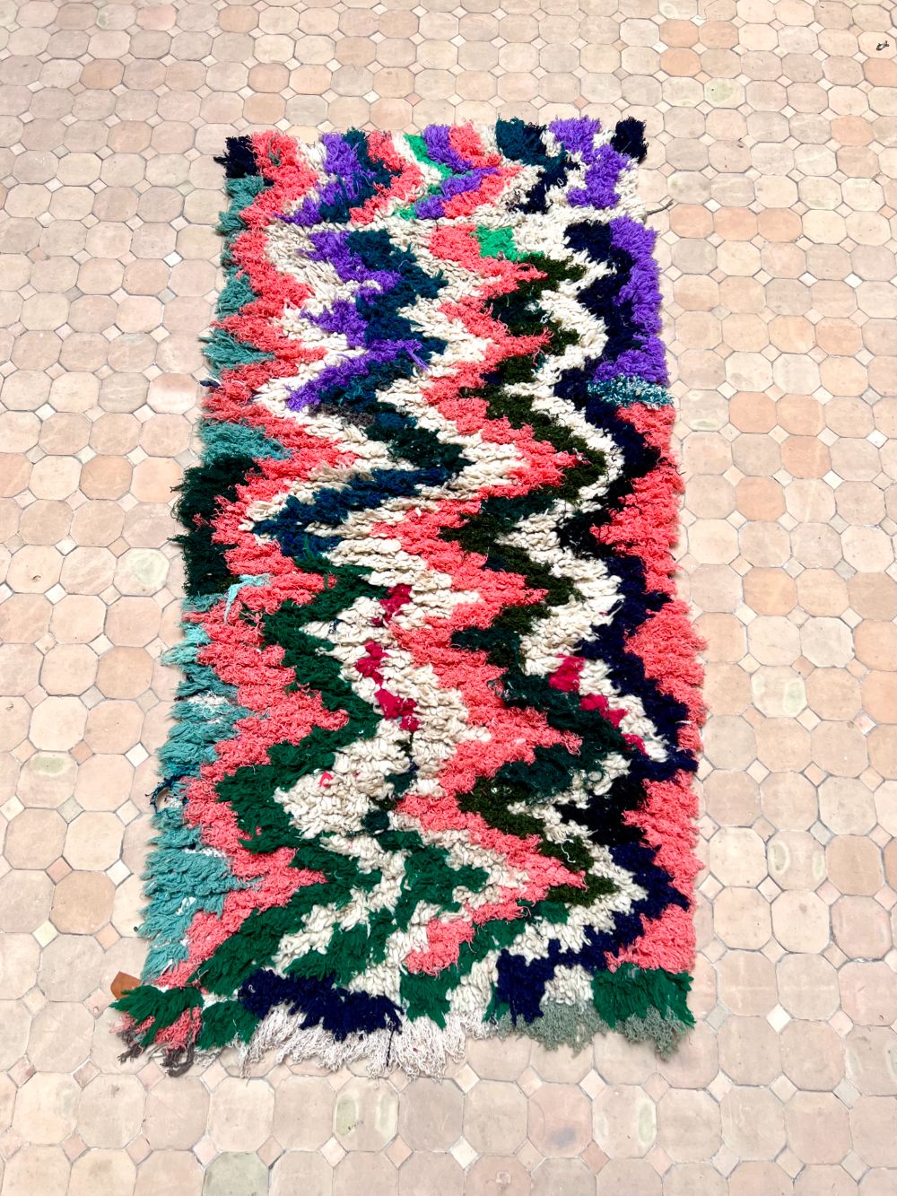 Marokkolainen vintage Azilal-matto 180x90cm