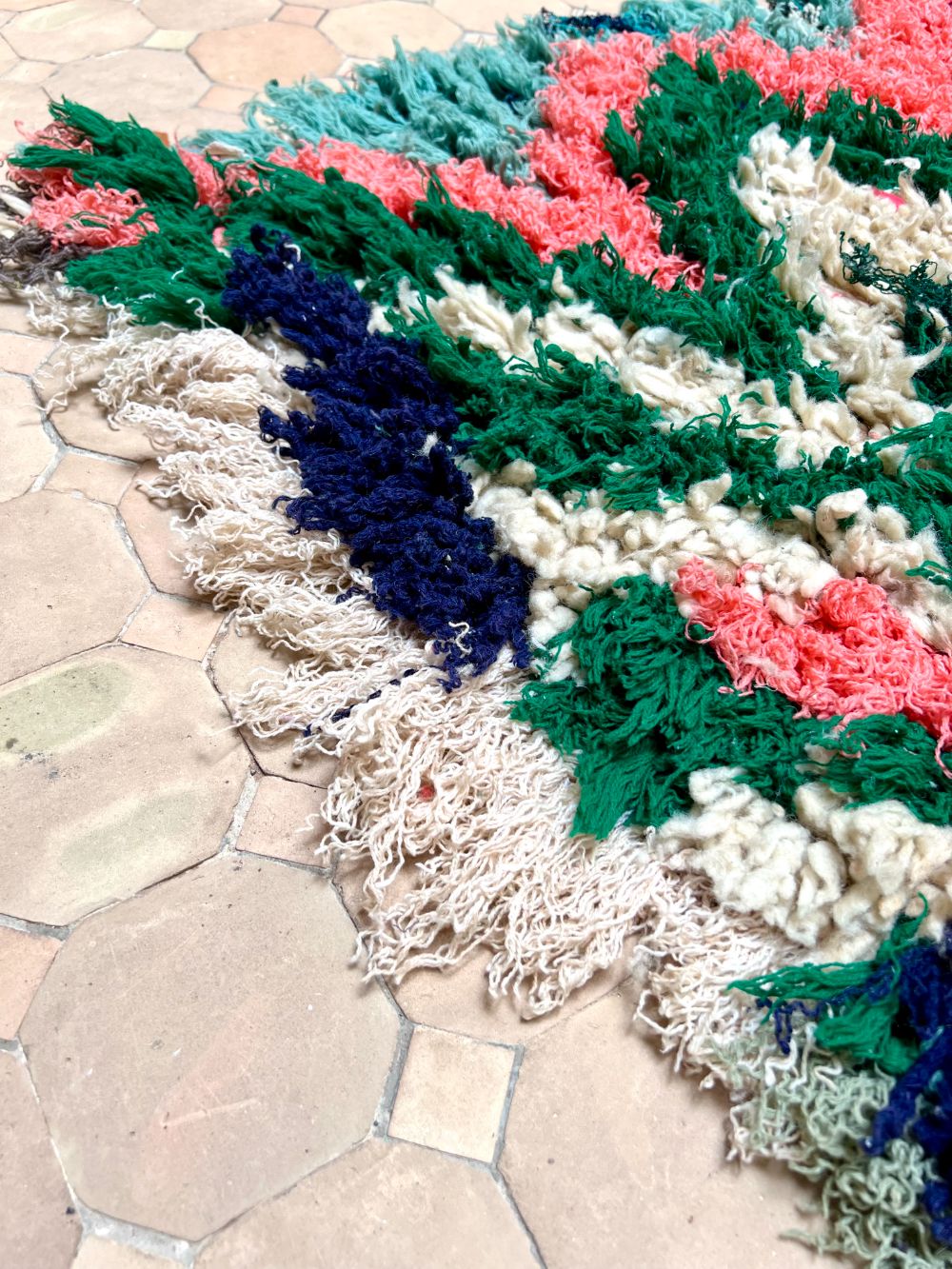 Marokkolainen vintage Azilal-matto 180x90cm