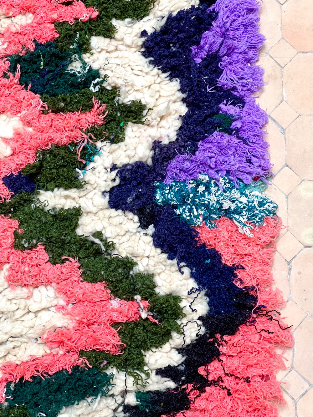 Marokkolainen vintage Azilal-matto 180x90cm