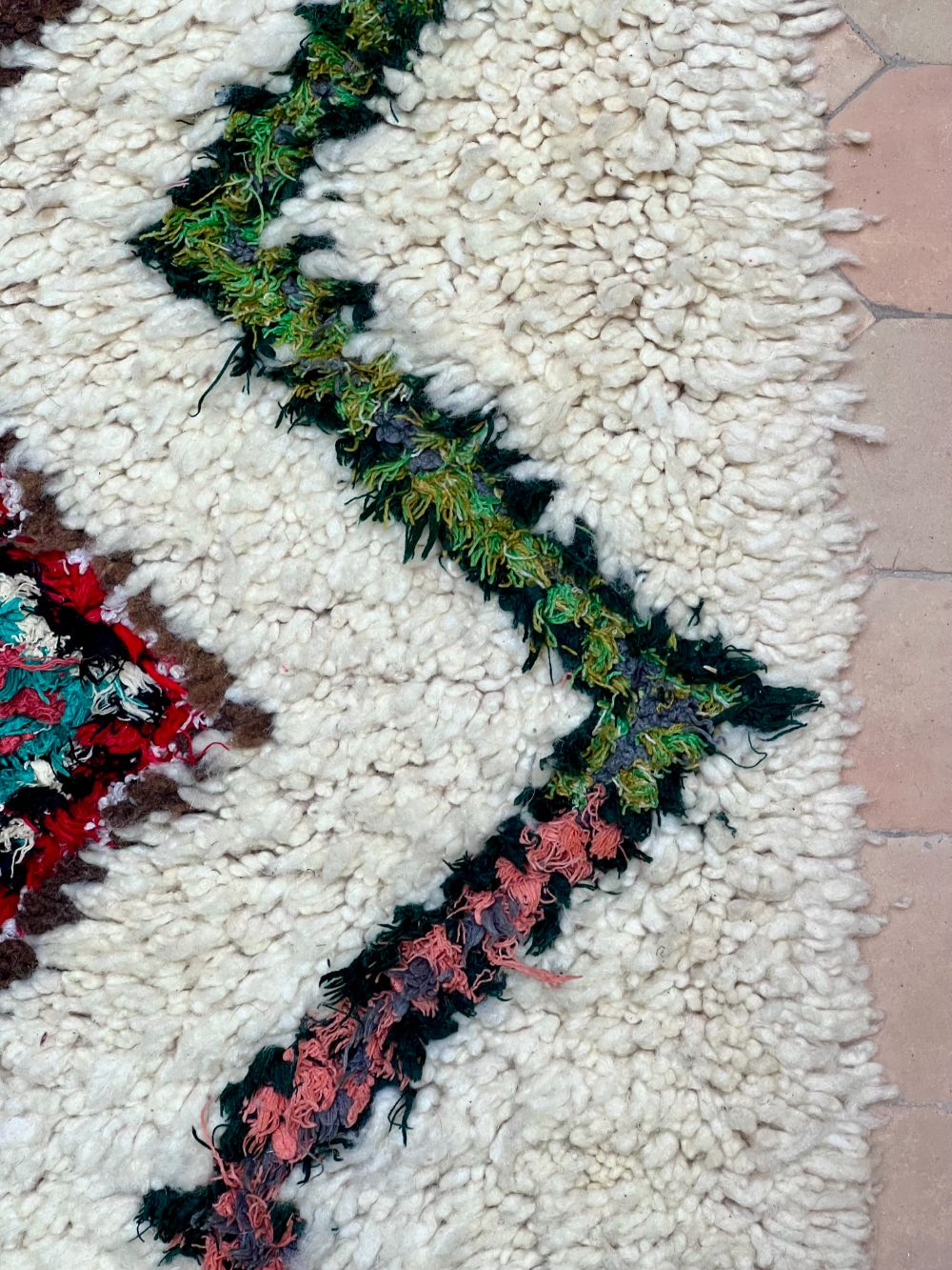 Marokkolainen vintage Azilal-matto 190x70cm