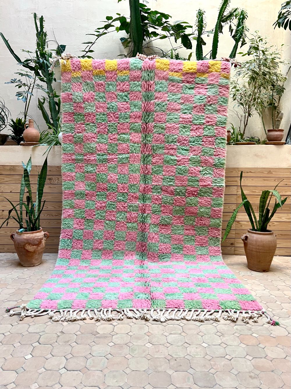 Marokkolainen ruudullinen matto 270x150cm