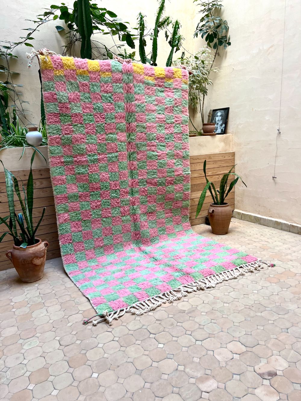 Marokkolainen ruudullinen matto 270x150cm