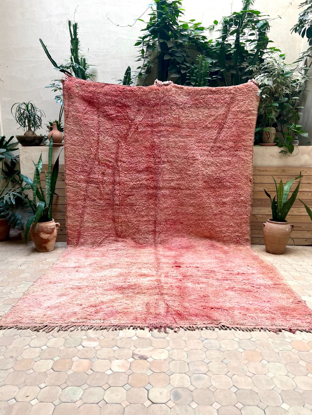 Moroccan Vintage Monochrome Rug 335x200cm