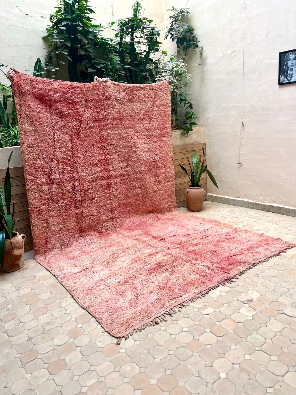 Moroccan Vintage Monochrome Rug 335x200cm