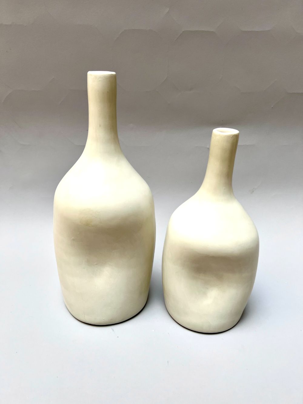 Set of two Tadelakt Ceramic Vase