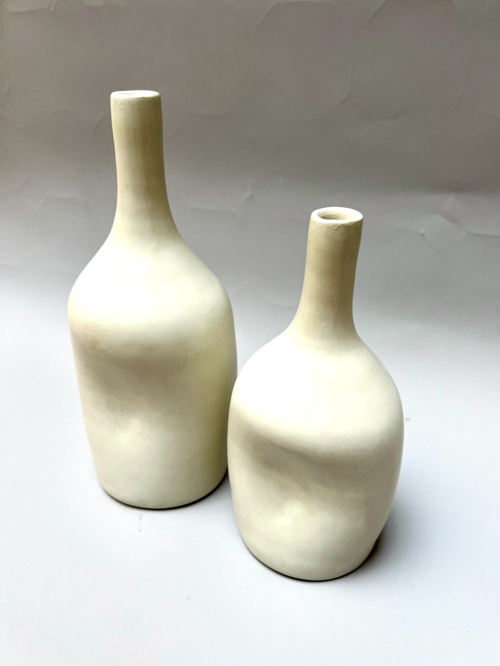 Set of two Tadelakt Ceramic Vase