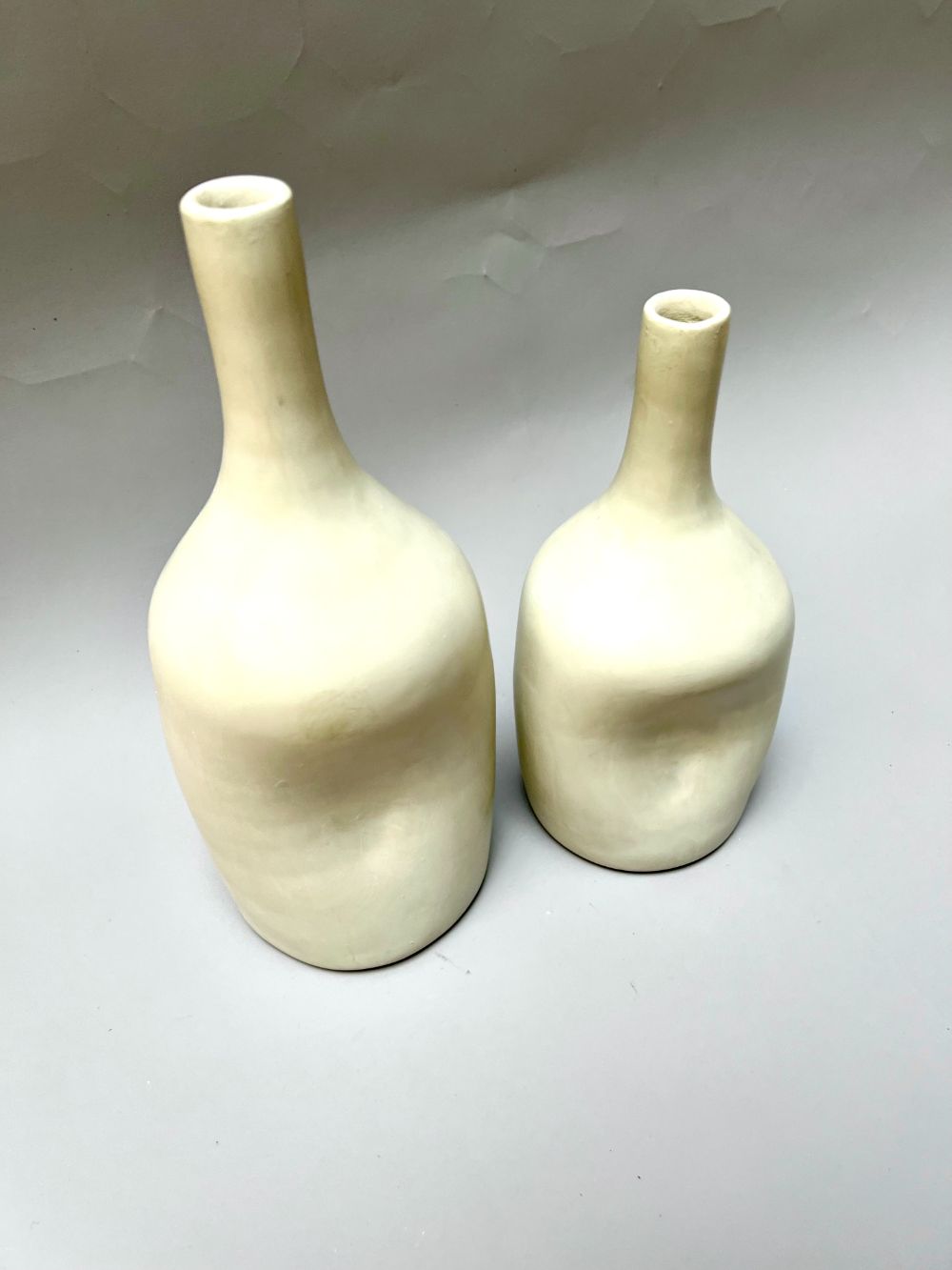 Set of two Tadelakt Ceramic Vase
