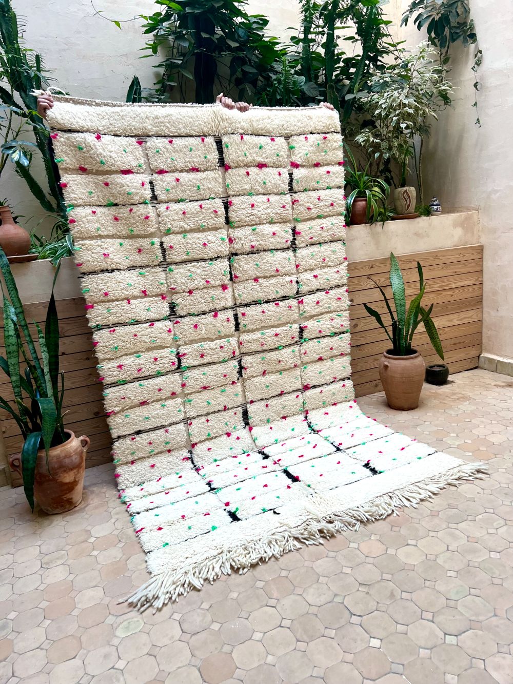 Moroccan Dotted Rug 260x150cm