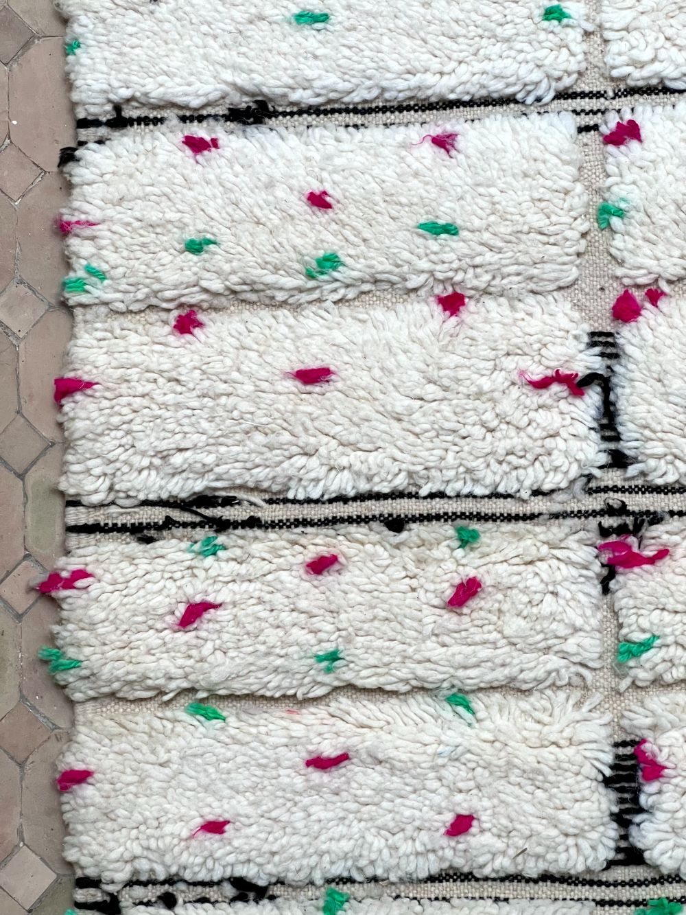 Moroccan Dotted Rug 260x150cm