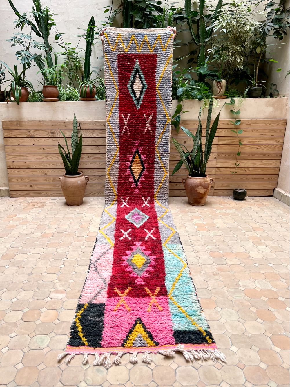 Marokkolainen käytävämatto Boujaad 390x70cm