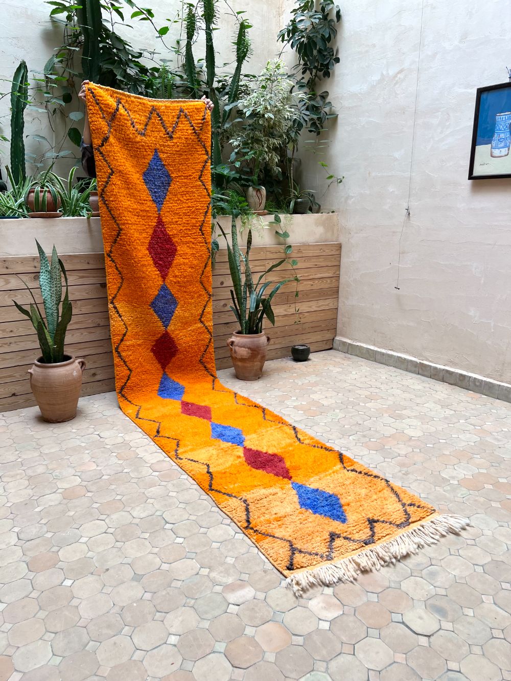 Marokkolainen käytävämatto Boujaad 350x70cm