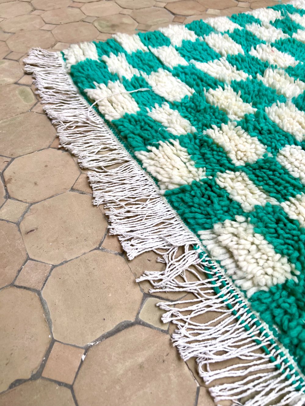 Moroccan Checkered Rug 155x95cm