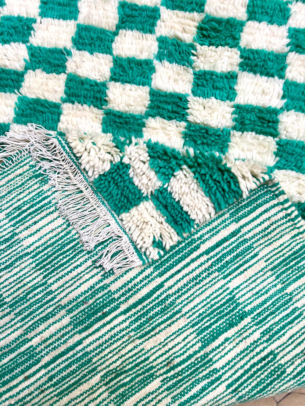 Moroccan Checkered Rug 155x95cm