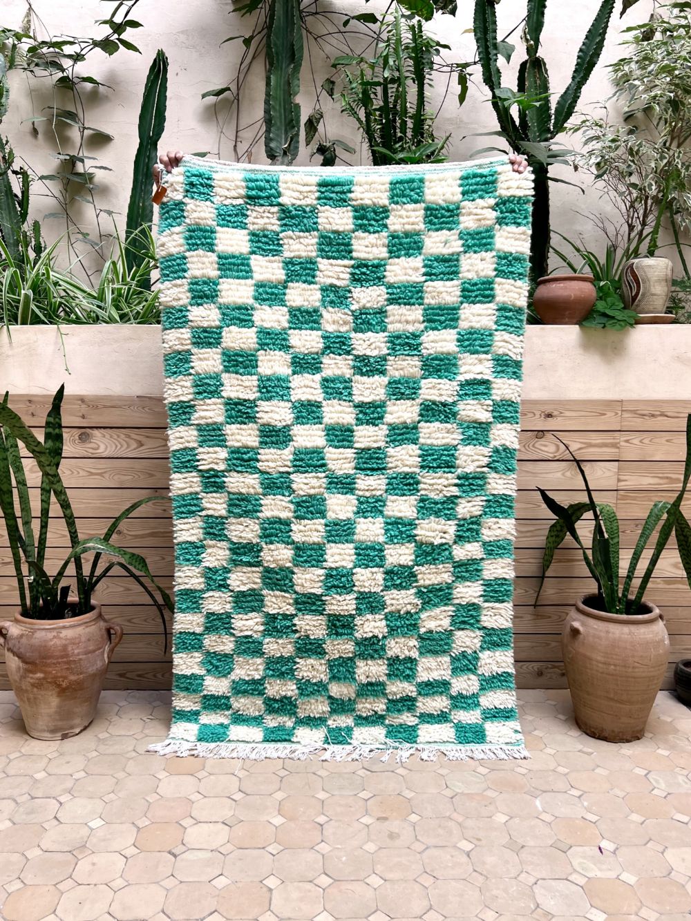 Marokkolainen ruudullinen matto 155x95cm