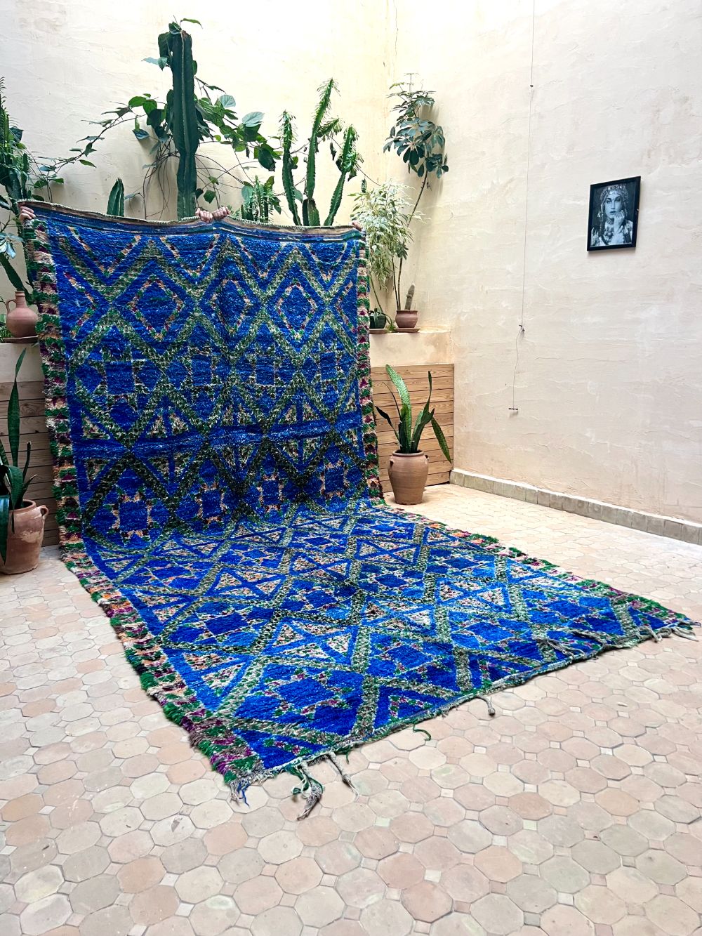 Moroccan Vintage Beni M'Guild Rug 390x195cm