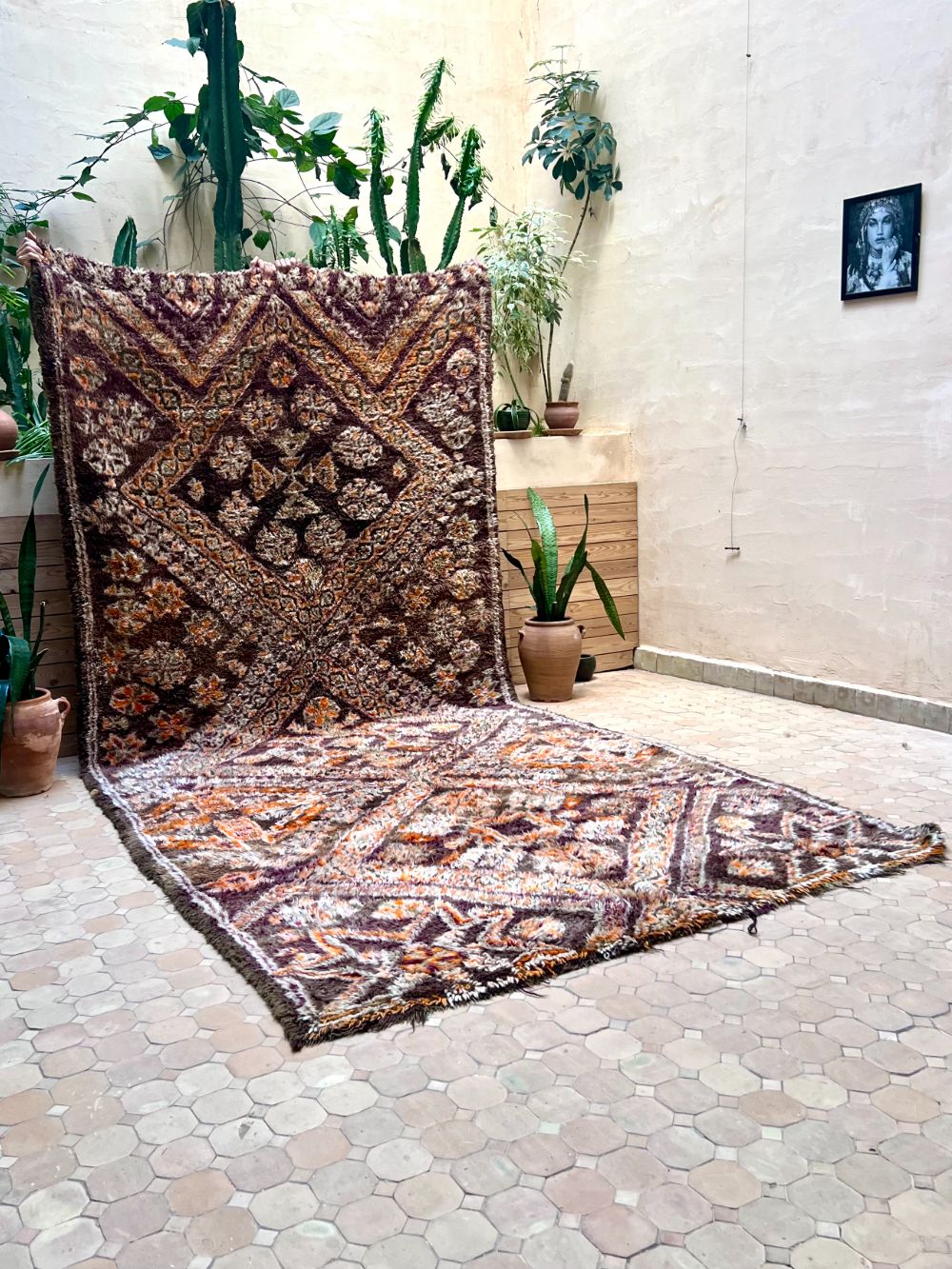 Moroccan Vintage Beni M'Guild Rug 380x185cm