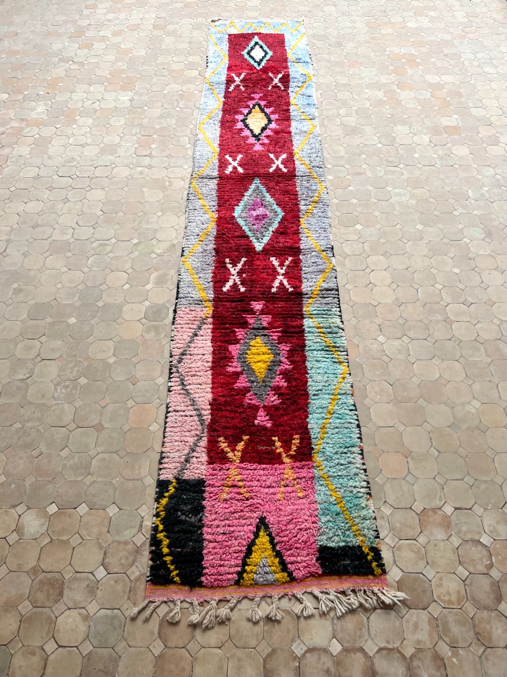 Marokkolainen käytävämatto Boujaad 390x70cm