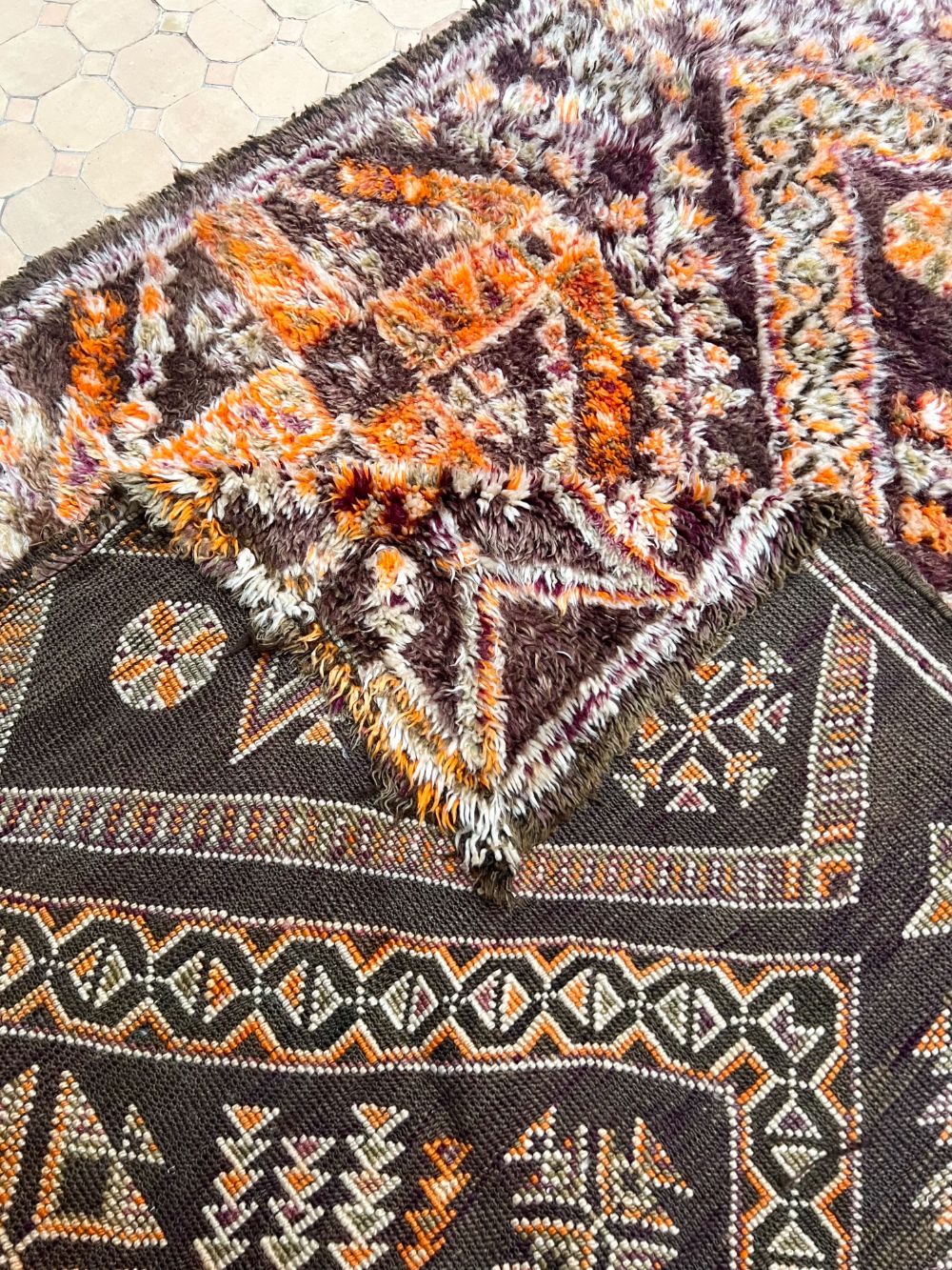 Moroccan Vintage Beni M'Guild Rug 380x185cm